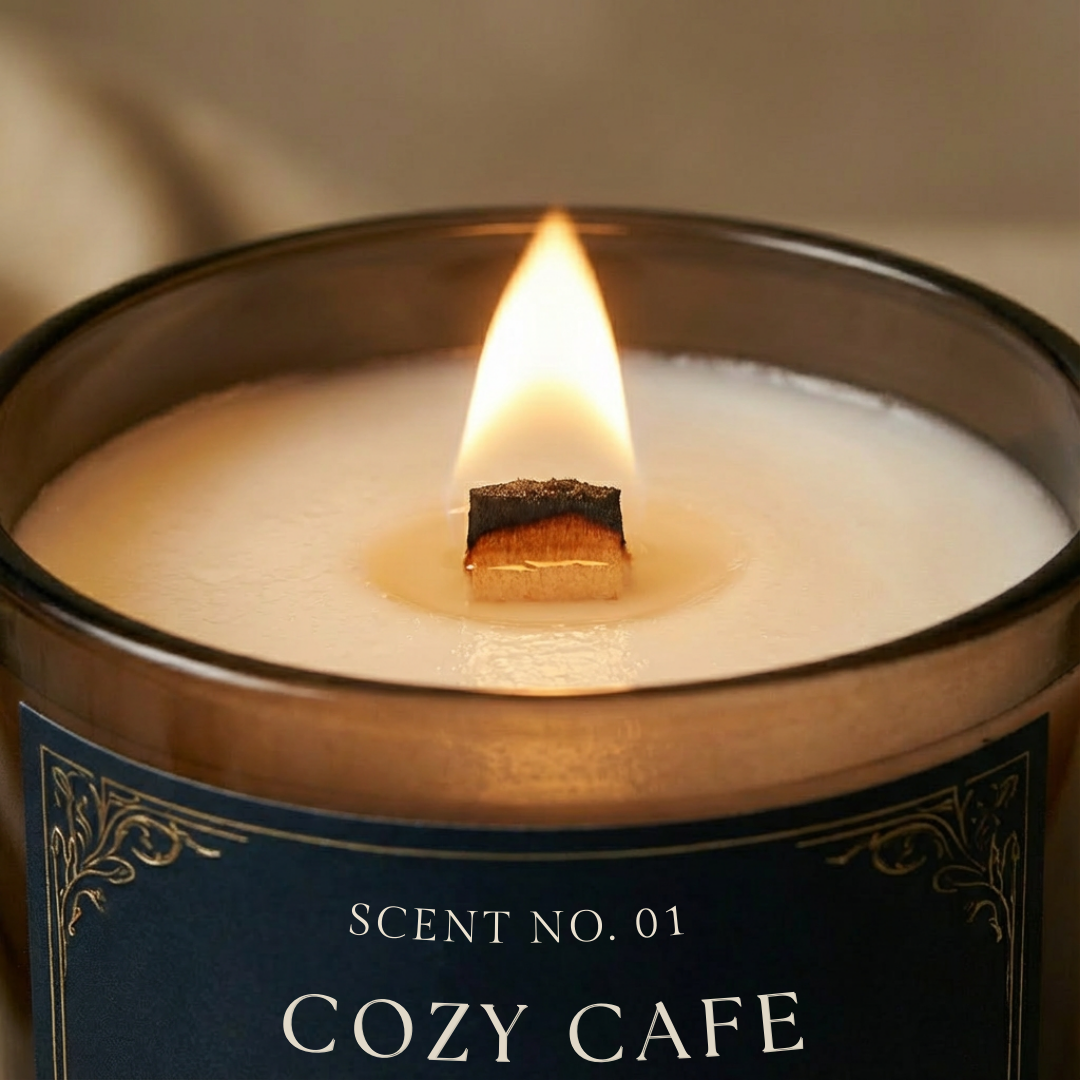 Luxury scented candle for elevated home decor and self-care ritual – Cozy Cafe