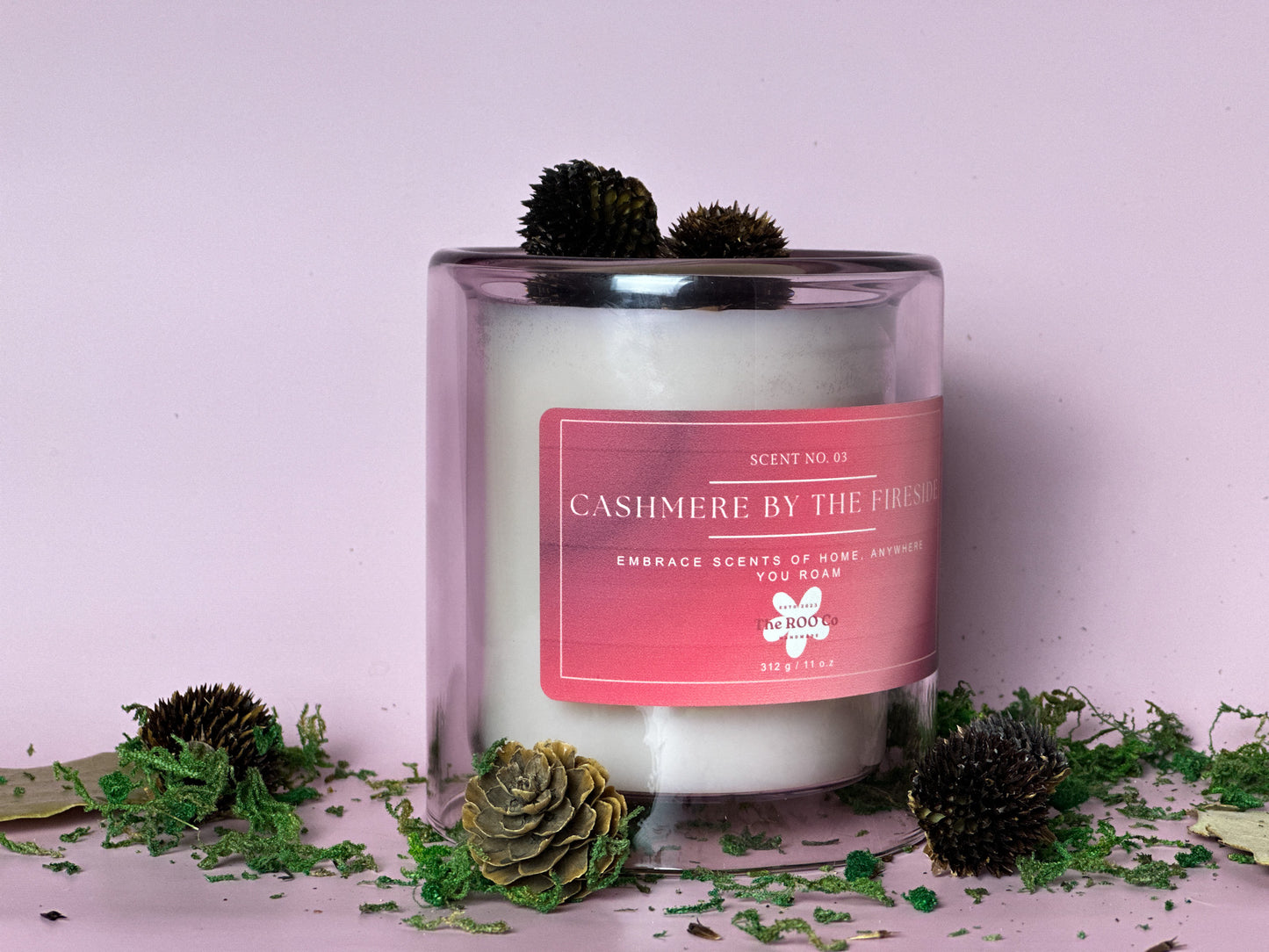 Sustainable Sensory Experience: Cashmere by the Fireside scented Candle luxury