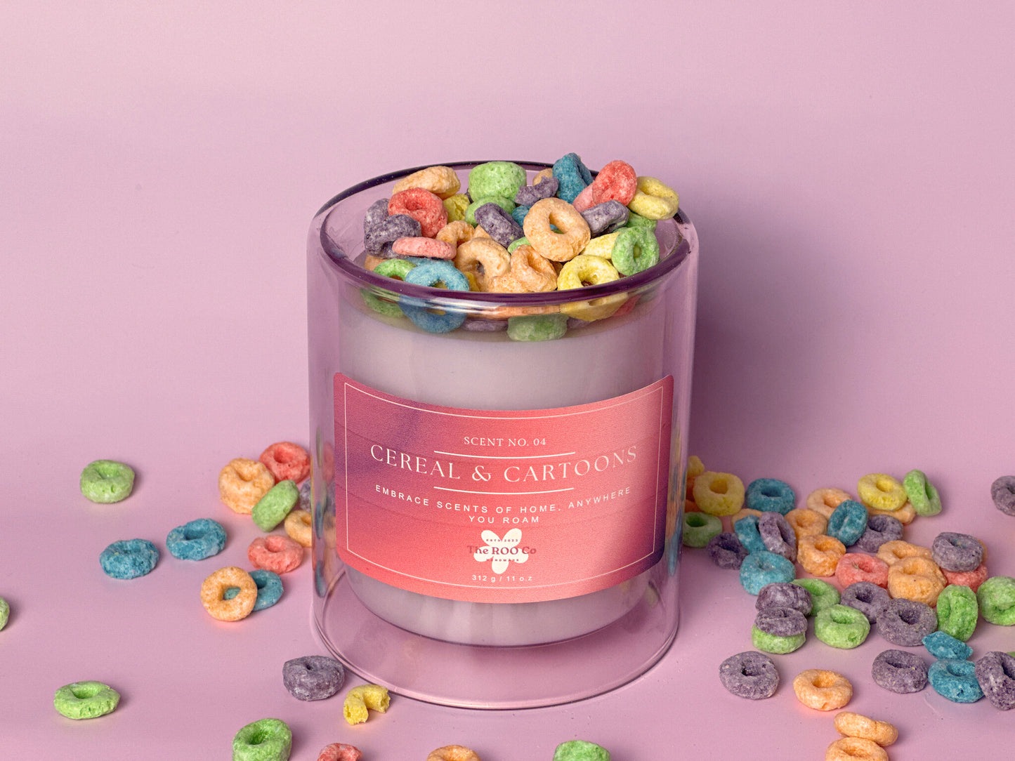 Cereal & Cartoons scented Candle: Nostalgic Journey to a Colorful Breakfast