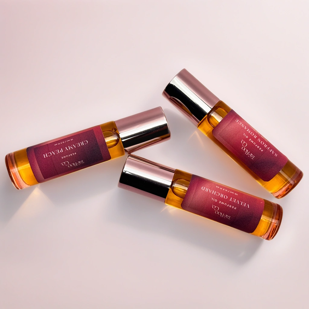 Saffron Romance Perfume: Embrace the allure of cedar, fir, and ambergris in this enchanting scent.